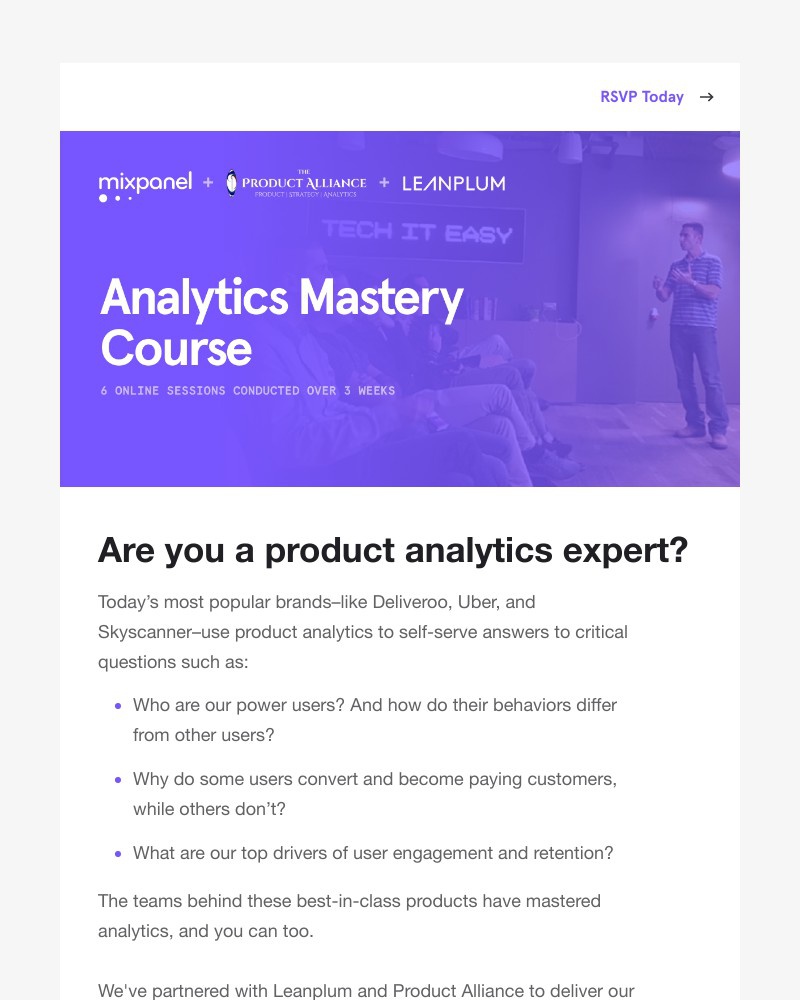 Mixpanel - Don't miss out: Analytics Mastery Course – RSVP today