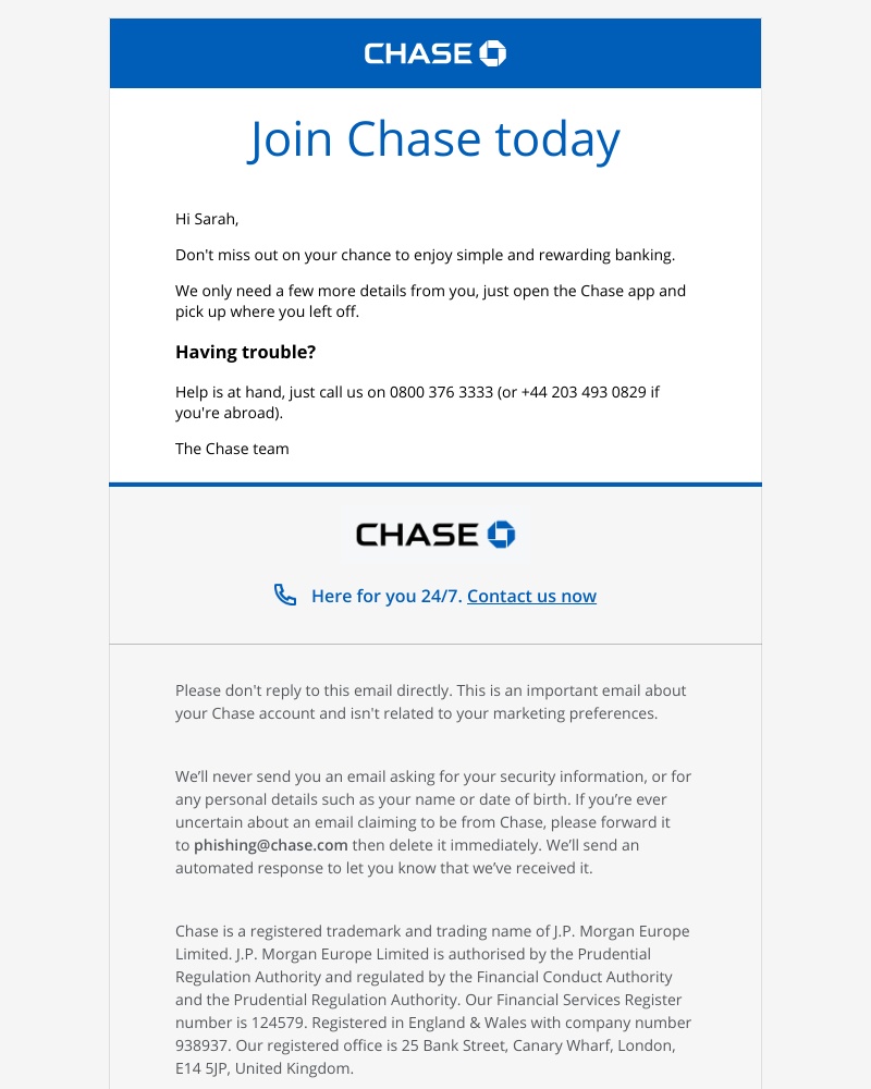 Onboarding on Chase video screenshot