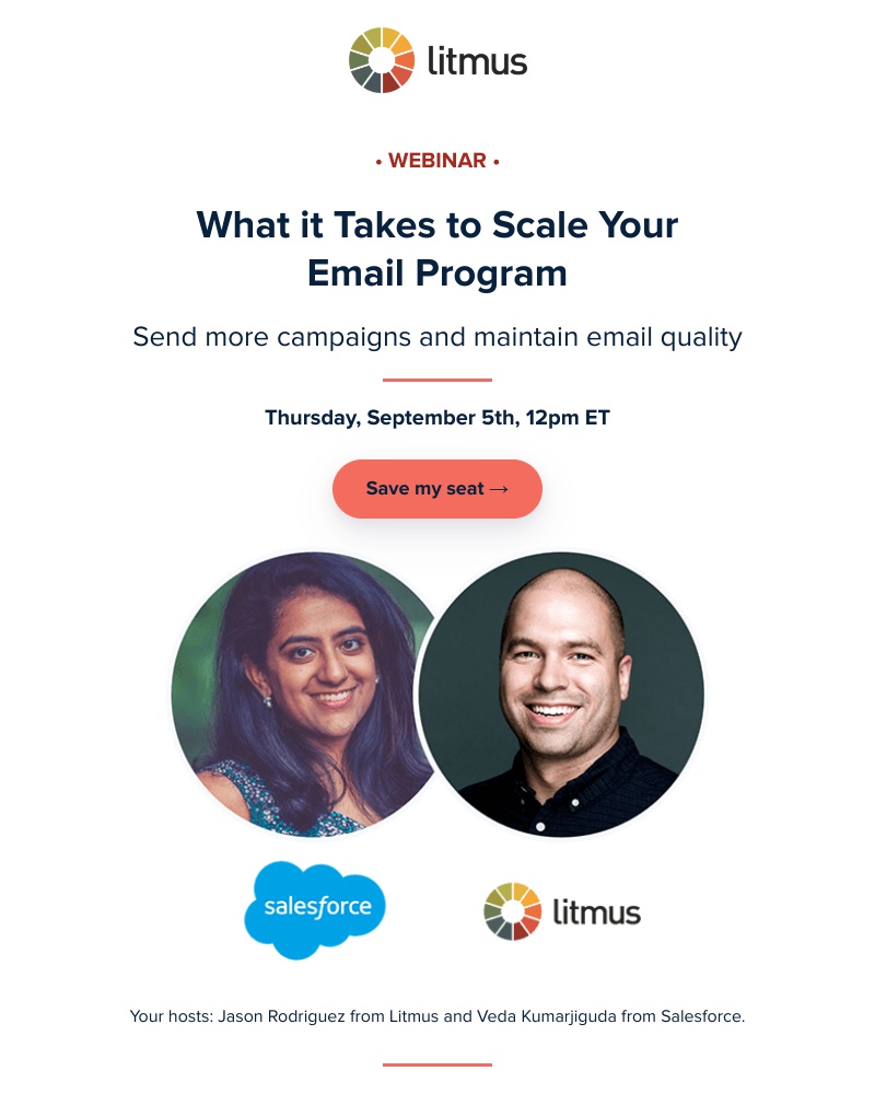 Litmus - Don’t miss Thursday’s webinar with Salesforce