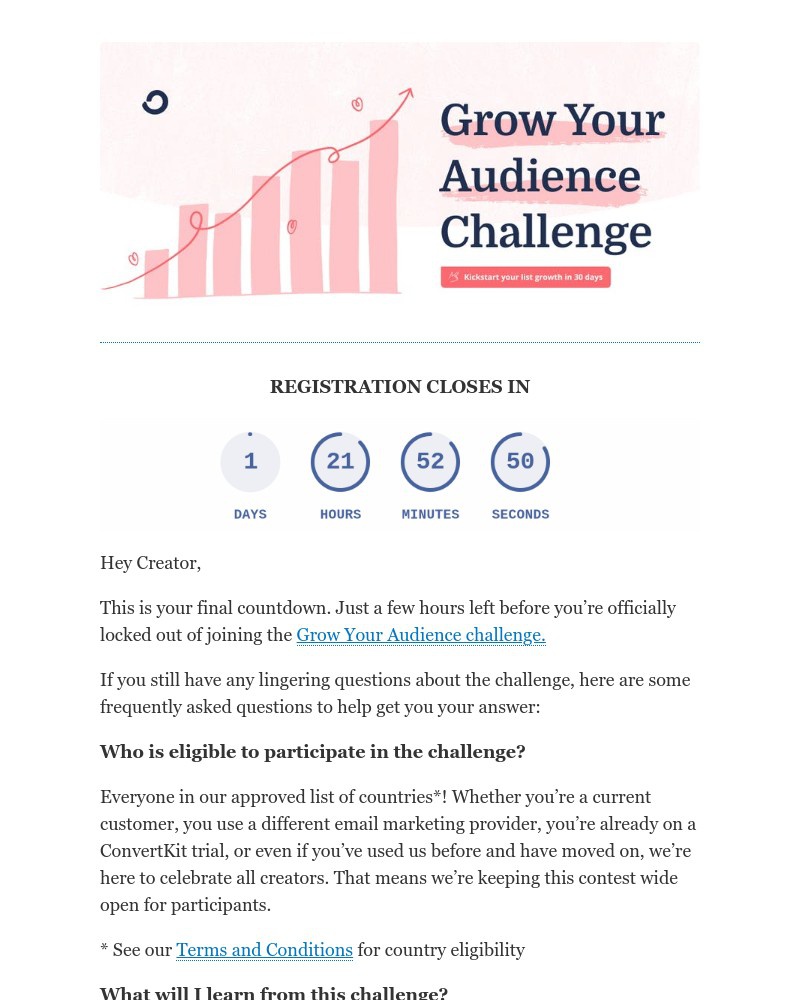 ConvertKit - Doors closing: Last chance to get paid to grow your audience