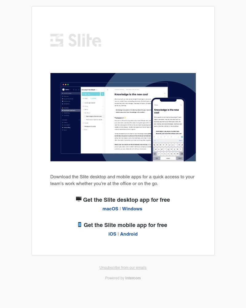 Slite - Download the Slite apps for free