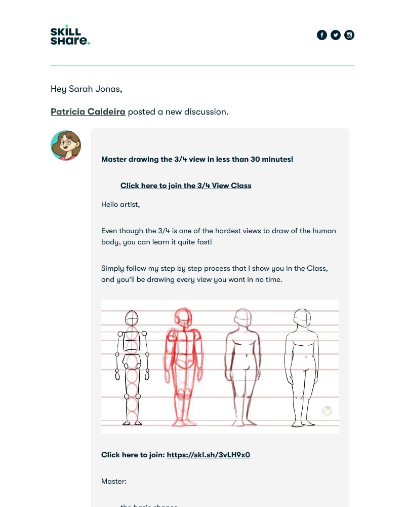 Skillshare - Draw The Human Figure In Under 30 Minutes!