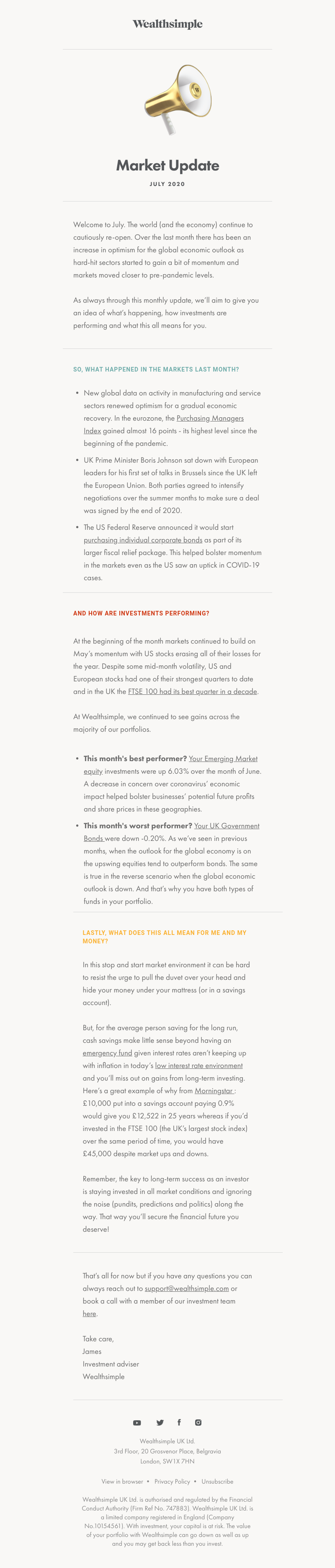 Wealthsimple - July Market Update