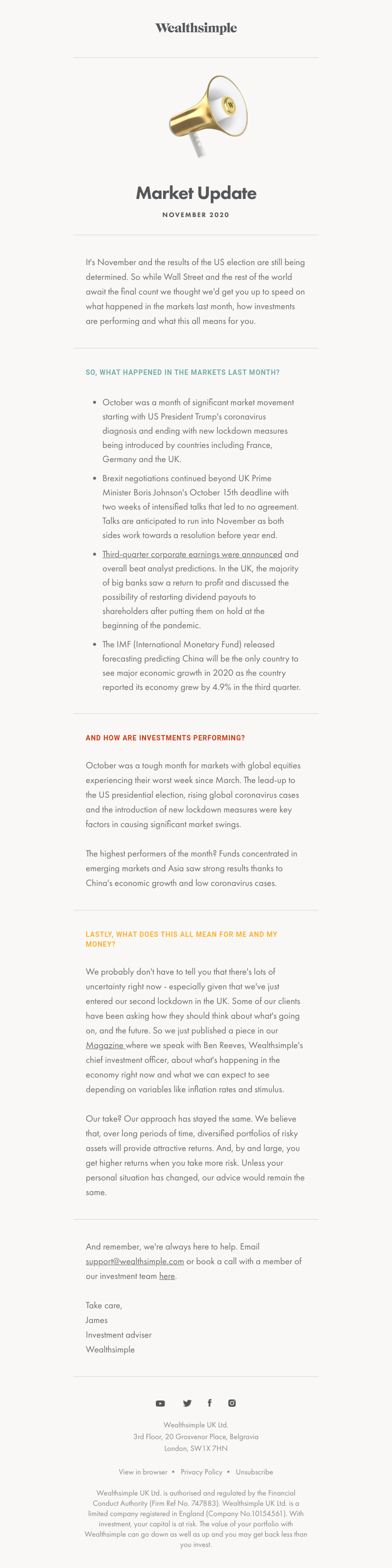 Wealthsimple - November Market Update
