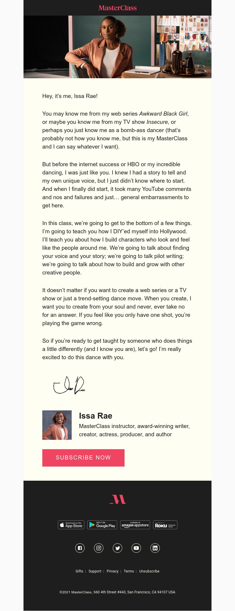  - My MasterClass on creating outside the lines is here