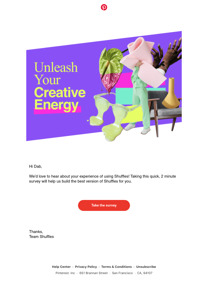 Pinterest - Can you do us a favor?