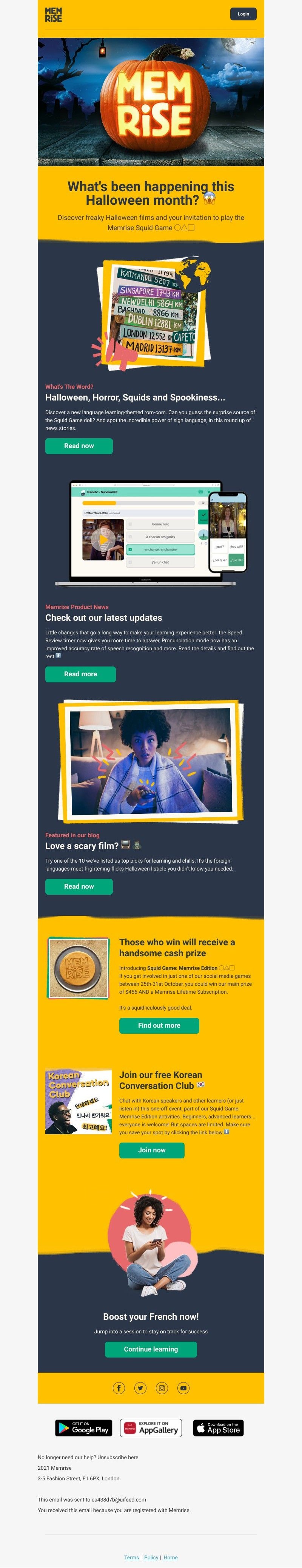 Memrise - Your October newsletter has arrived! 📬