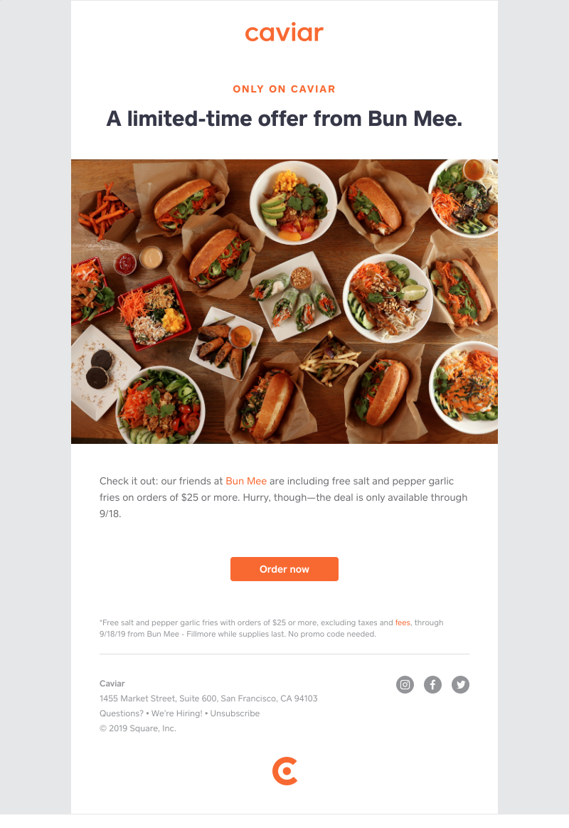  - Open for free salt and pepper garlic fries from Bun Mee - Fillmore