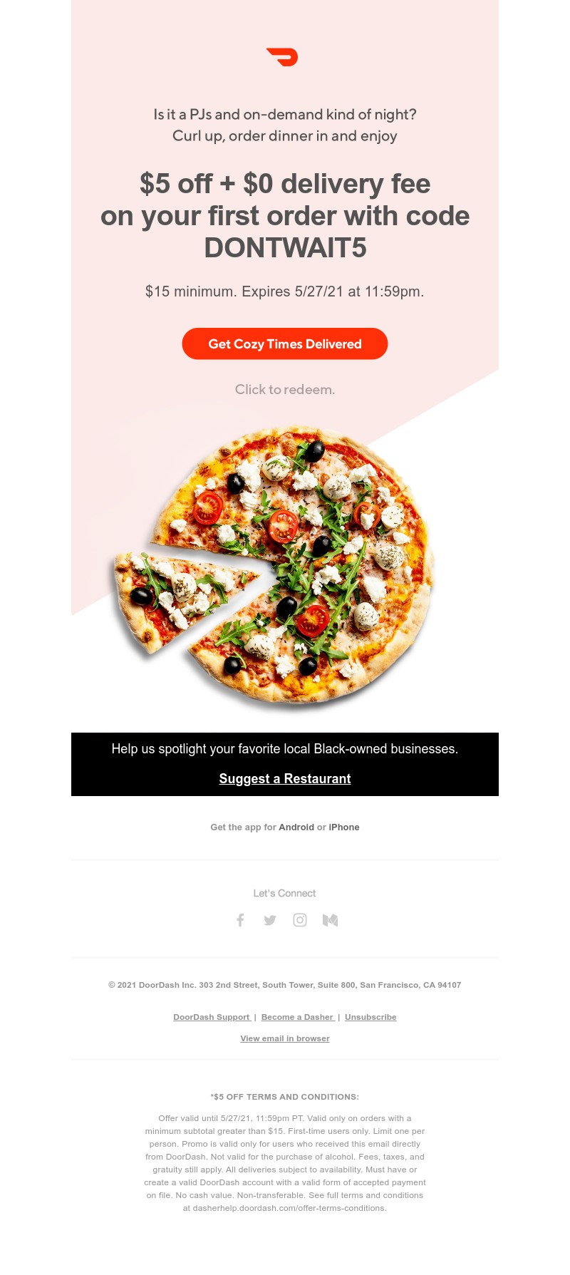  - Big savings on your 1st order