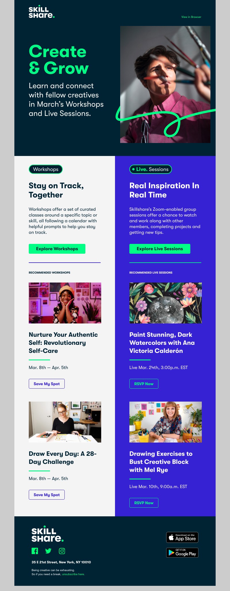 Skillshare - Your Recommended Workshops & Live Sessions