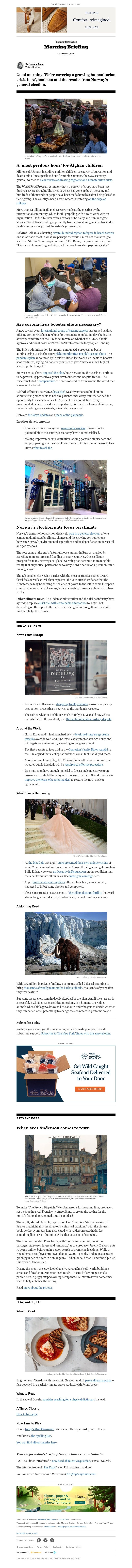 The New York Times - Your Tuesday Briefing