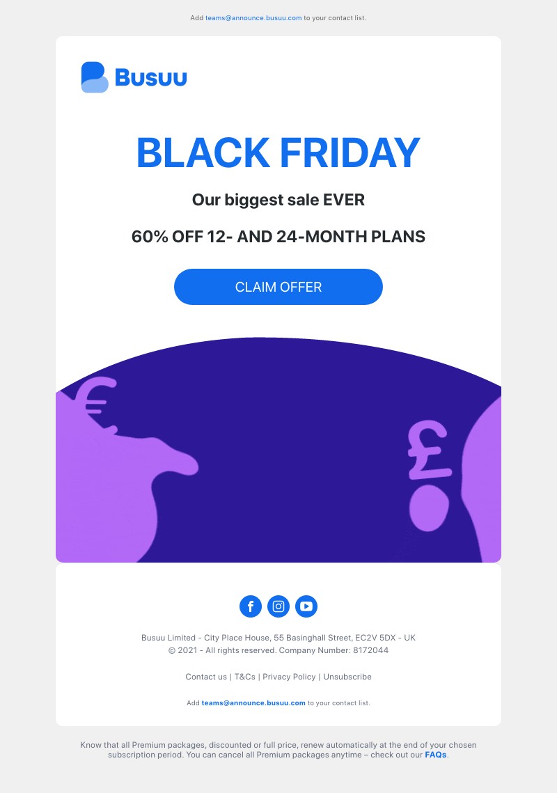 Busuu - 📣 60% OFF – Black Friday is finally here 📣