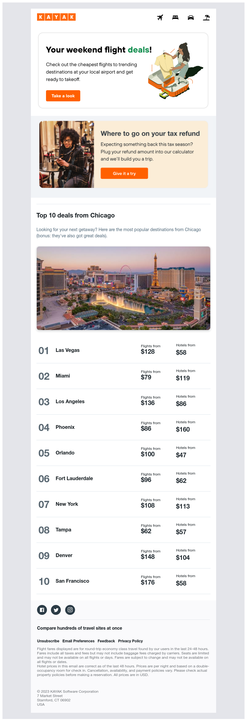 Kayak - Treat yourself to a taxation vacation 💸