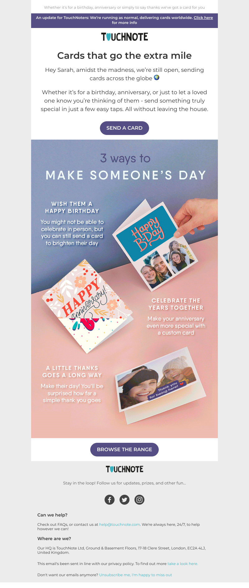 TouchNote - The best card they'll ever get 💌