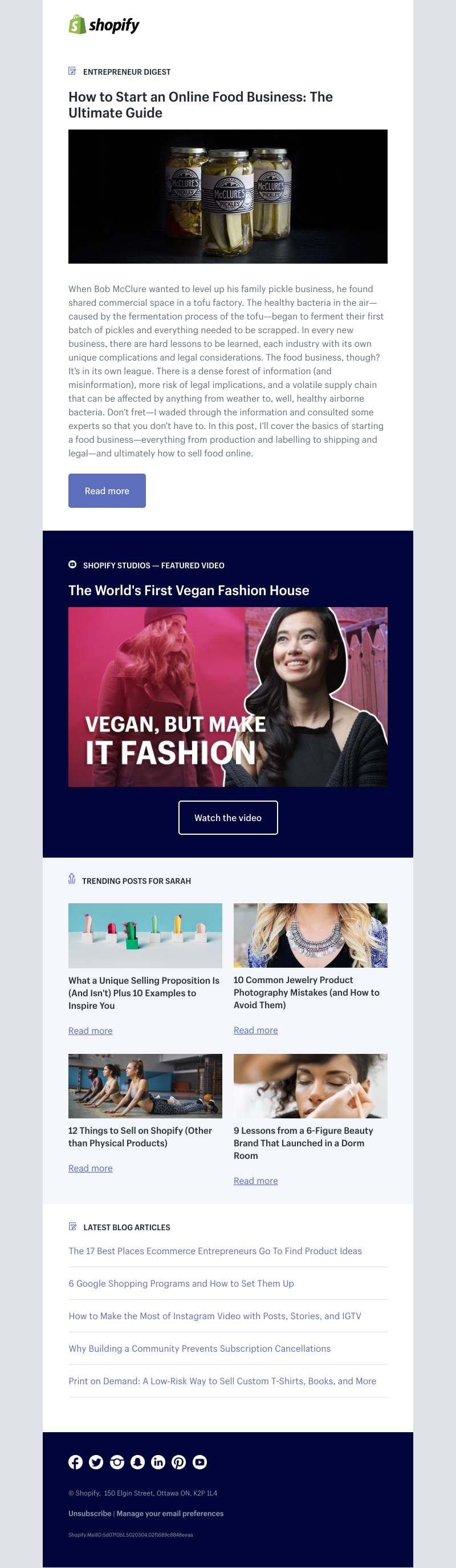 Shopify - How to Start an Online Food Business: The Ultimate Guide
