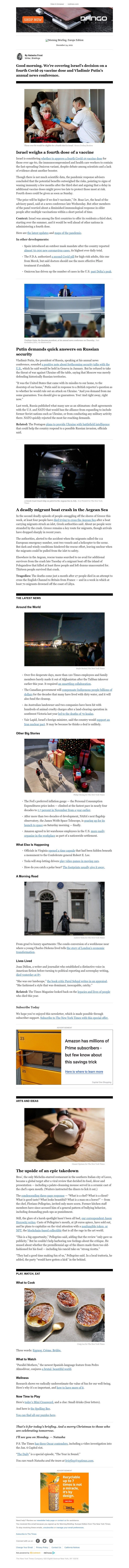 The New York Times - Your Friday Briefing