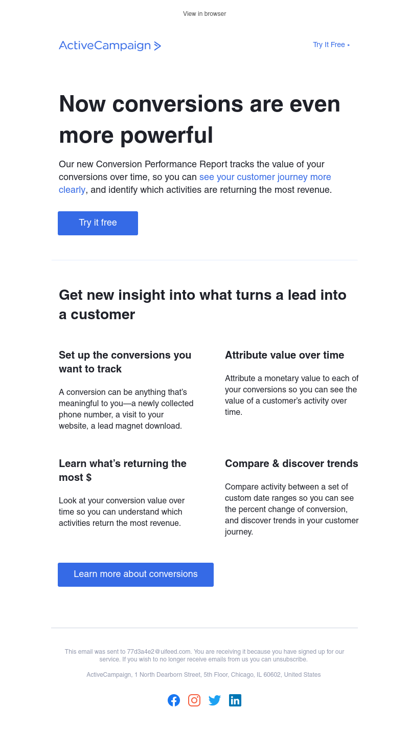  - Track the value of your conversions over time with our newest report