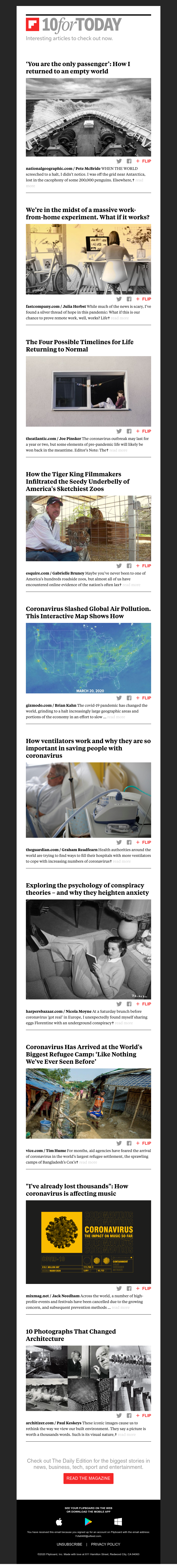 Flipboard - Returning to an empty world
