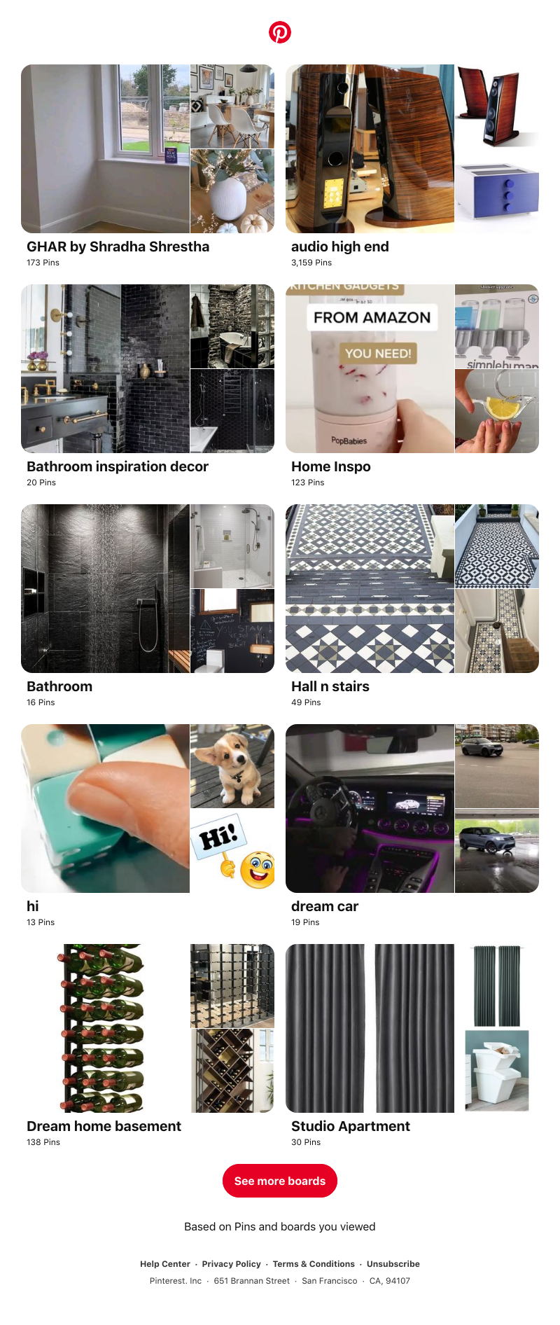 Pinterest - "GHAR by Shradha Shrestha", "audio high end" and 8 other boards like yours