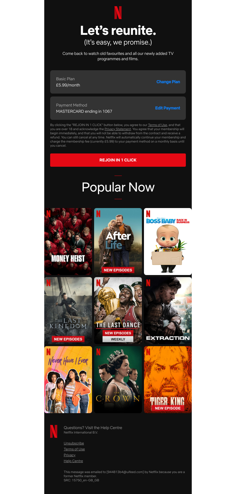 Netflix - Try Netflix again today.