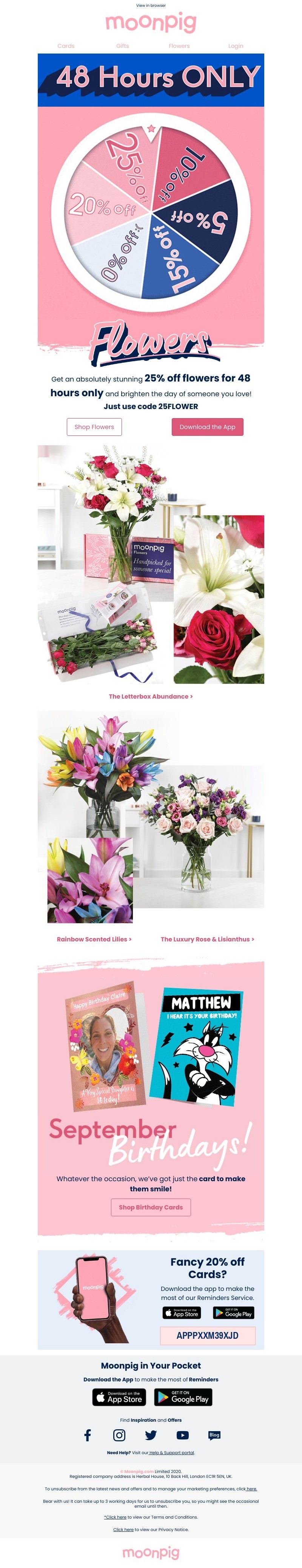 Moonpig - 🌸 This email contains a surprise 🌸