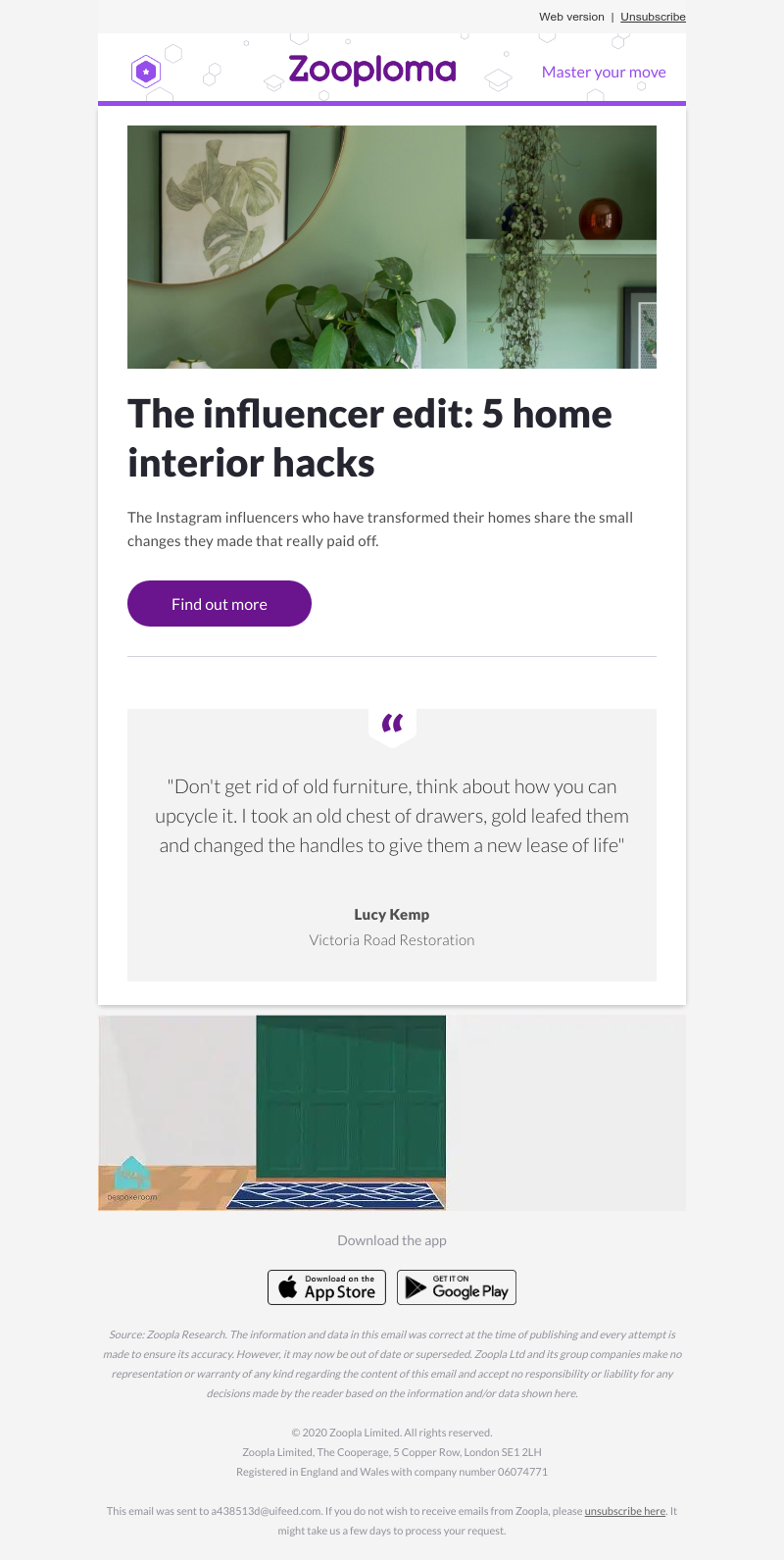 Zoopla - Revealed: 5 small but impactful home hacks