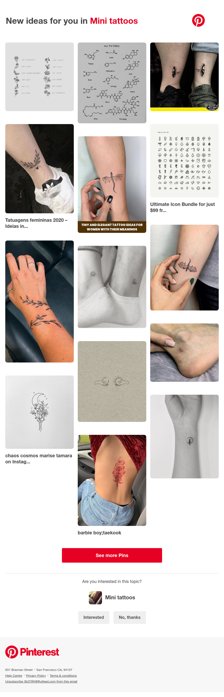 Pinterest - 📌 14 Mini tattoos Pins you might like