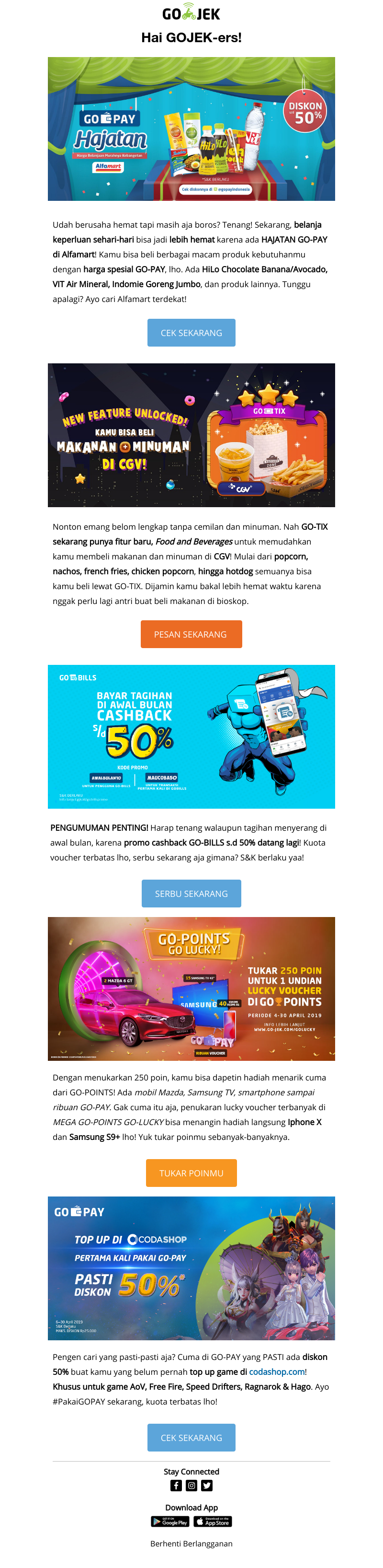 Go-Jek - Spesial di awal bulan, dijamin ga bikin kamu boros!