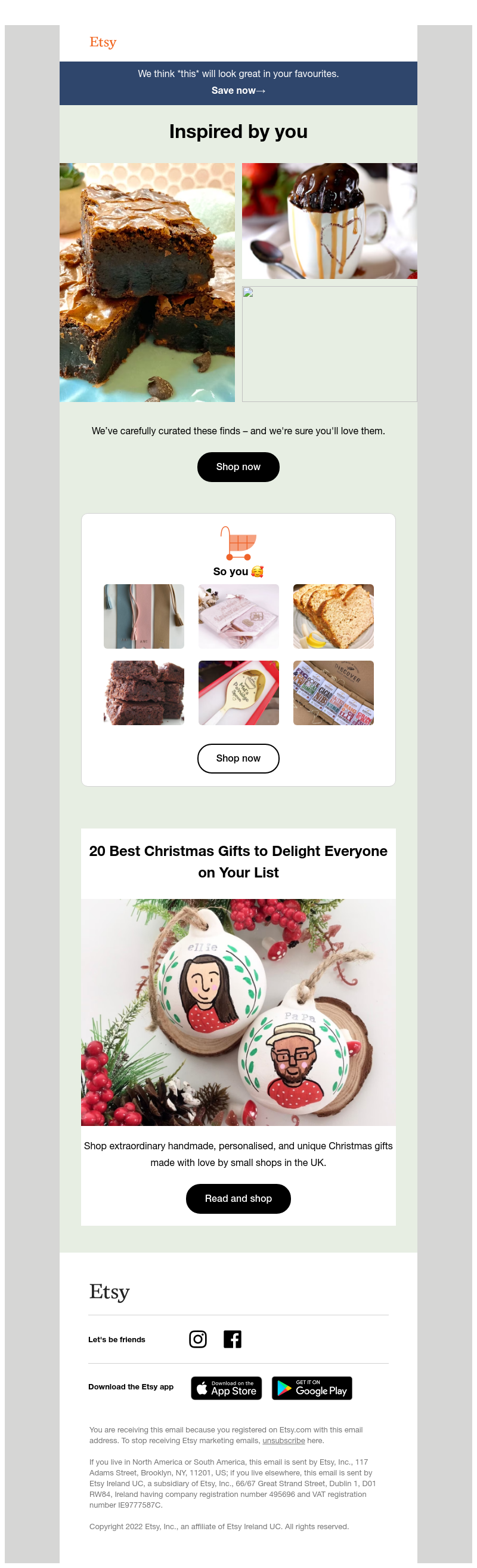 Etsy - Sarah: What's new in your Etsyverse
