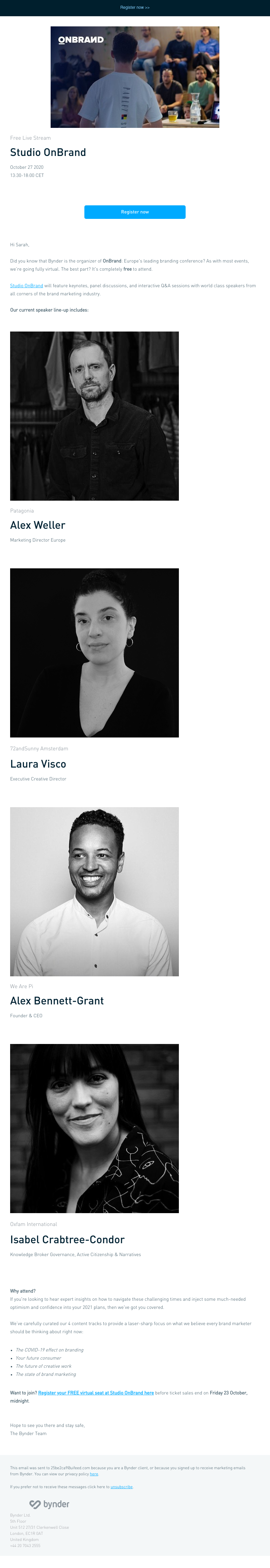 Bynder - Your free ticket to Bynder's virtual brand marketing event