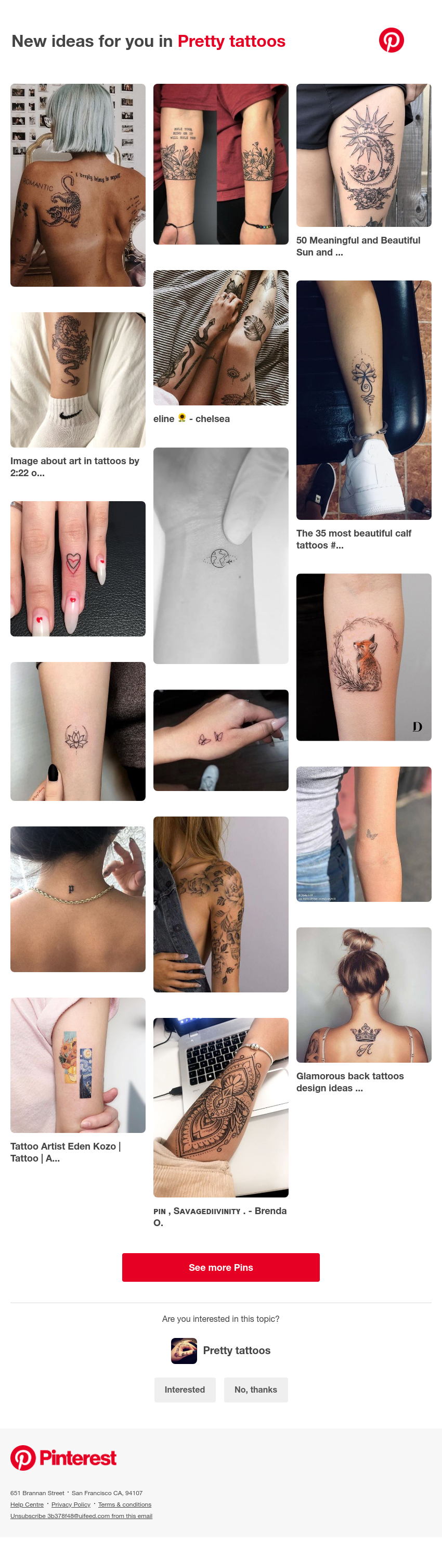 Pinterest - 📌 17 Pretty tattoos Pins to check out