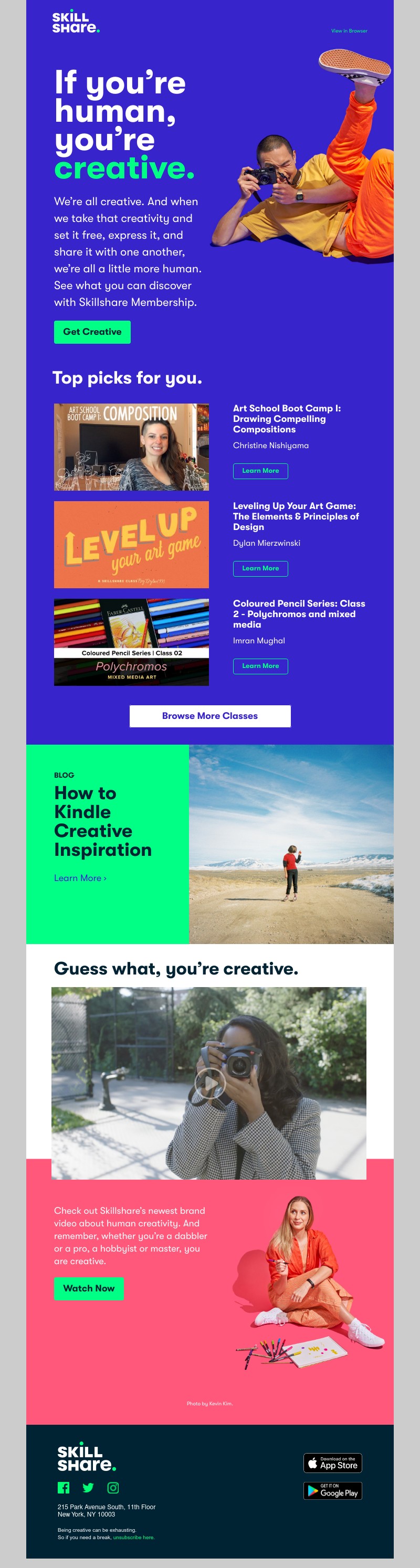 Skillshare - We're all creative (especially you, Sarah)