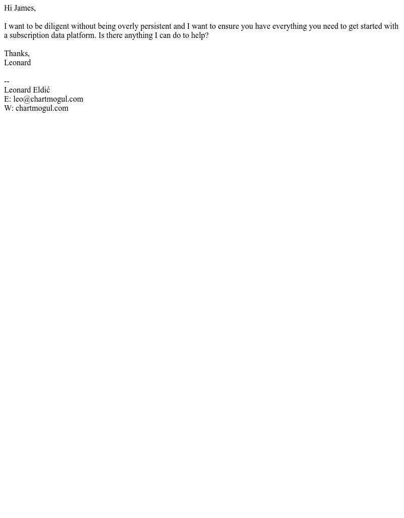  - Your ChartMogul trial