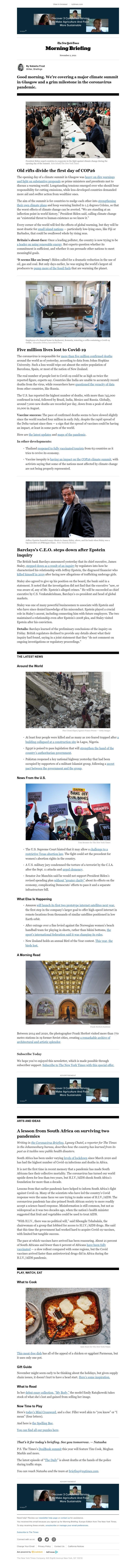 The New York Times - Your Tuesday Briefing