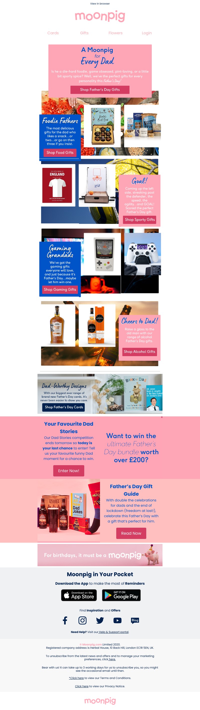 Moonpig - Something for every dad ⚽️🍳🍺