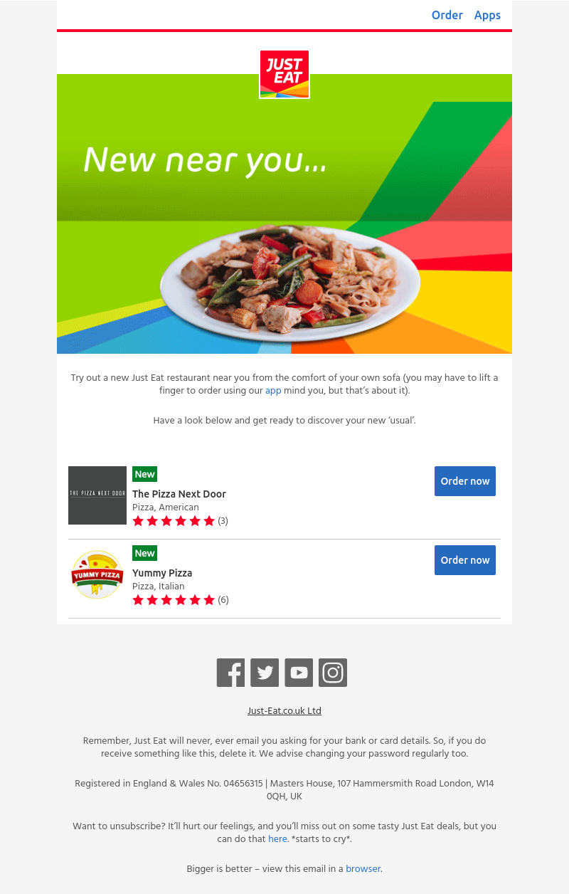 Just Eat - There’s a new kid on the block
