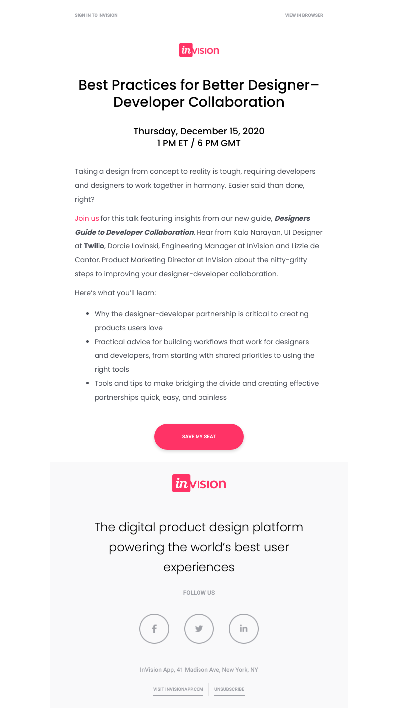 InVision - InVision Talk: Best Practices for Better Designer–Developer Collaboration