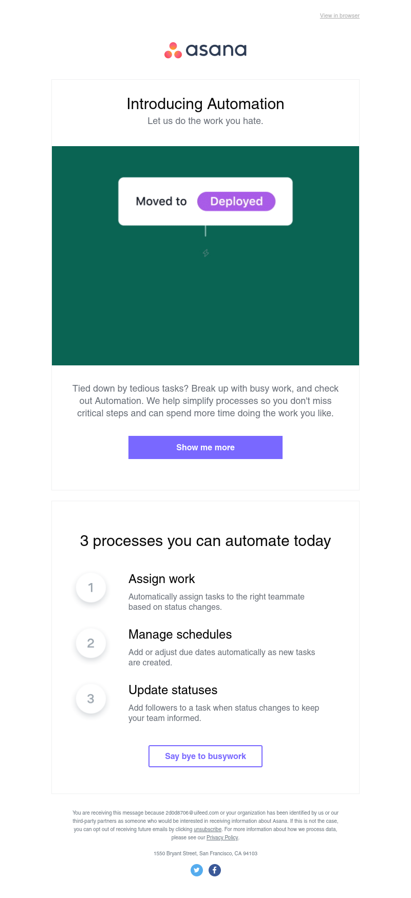 Asana - Let us do the work you hate