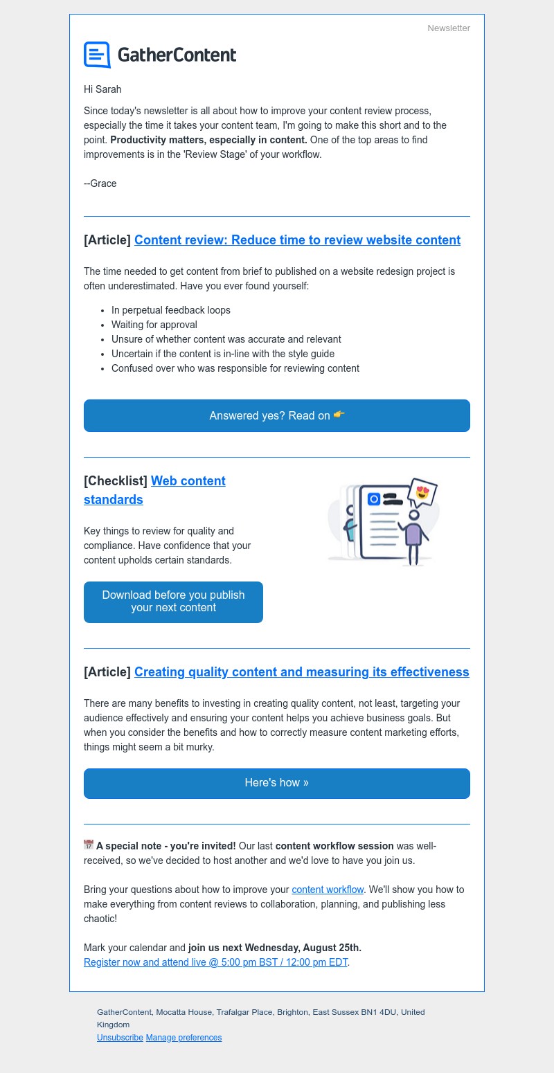 GatherContent - Content review time is often underestimated ⏱️ 