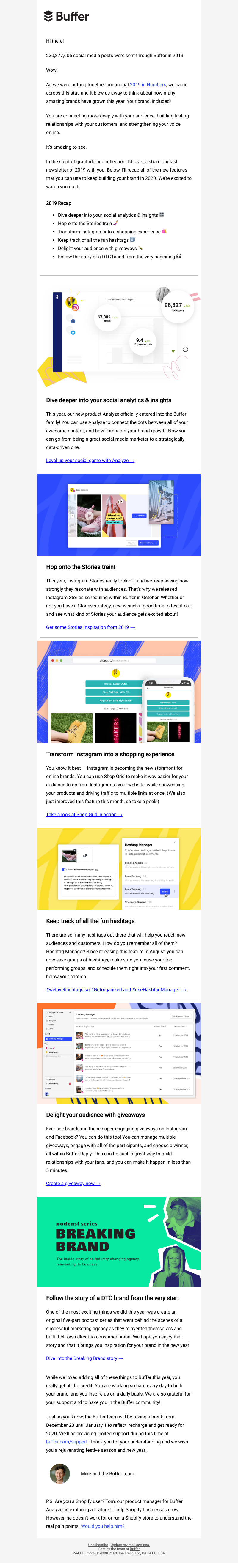  - Buffer in December 🎆 