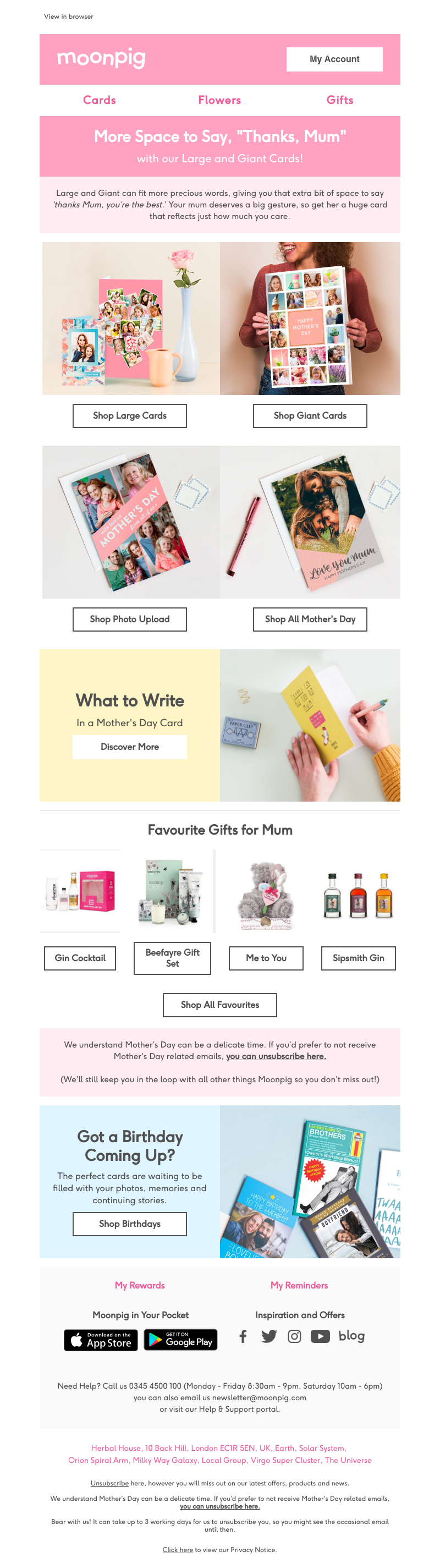 Moonpig - The BIGGEST way to make Mum proud… 🏆
