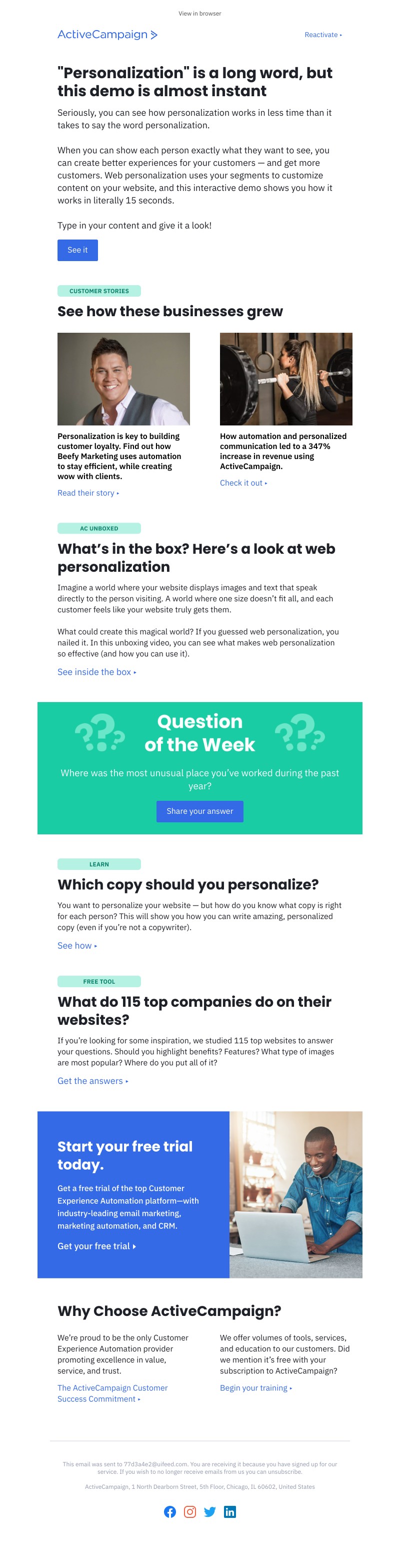  - Personalize your site in literal seconds