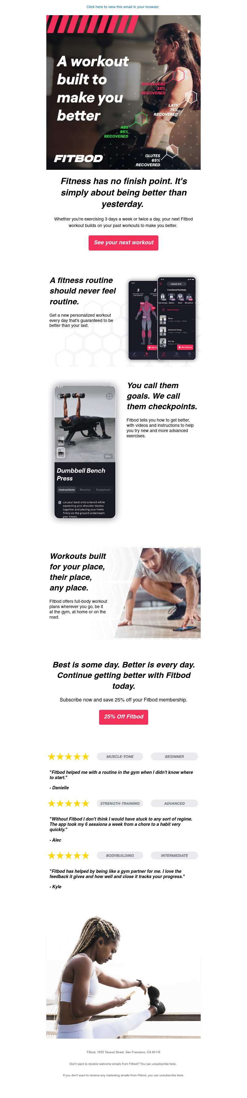 Fitbod - Your personalized workout plan (1/4)
