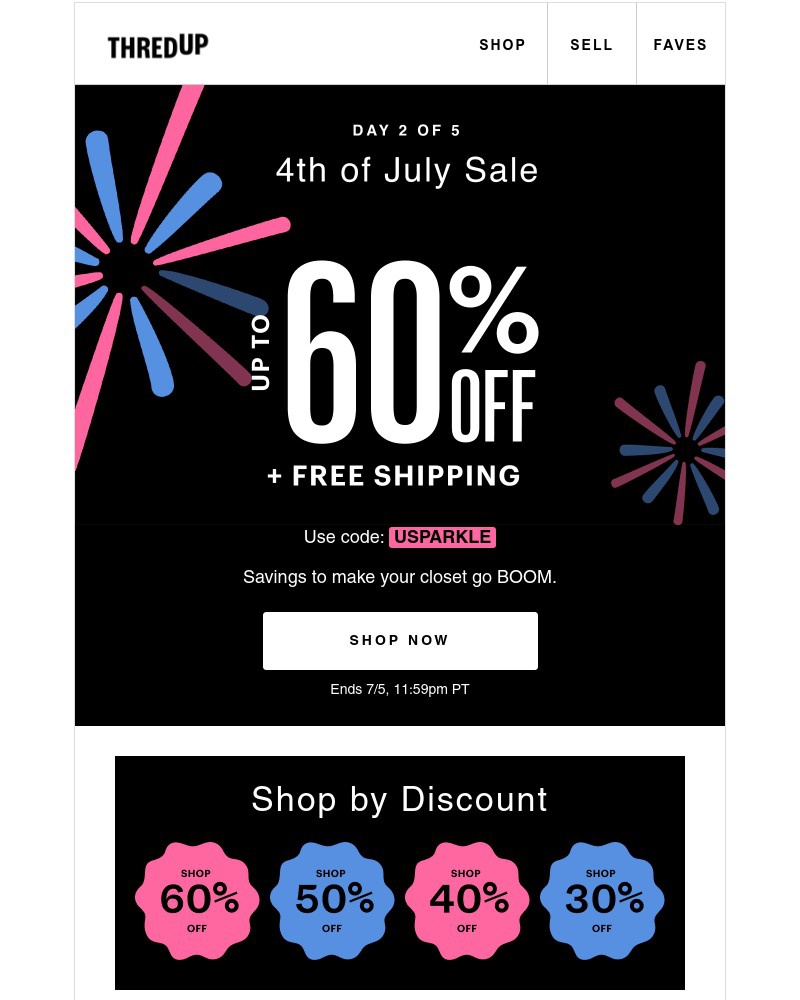 thredUP - Early access: Up to 60% Off + FREE shipping!