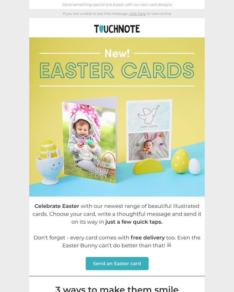 TouchNote - Easter Eggstravaganza 🐰 New designs ready now