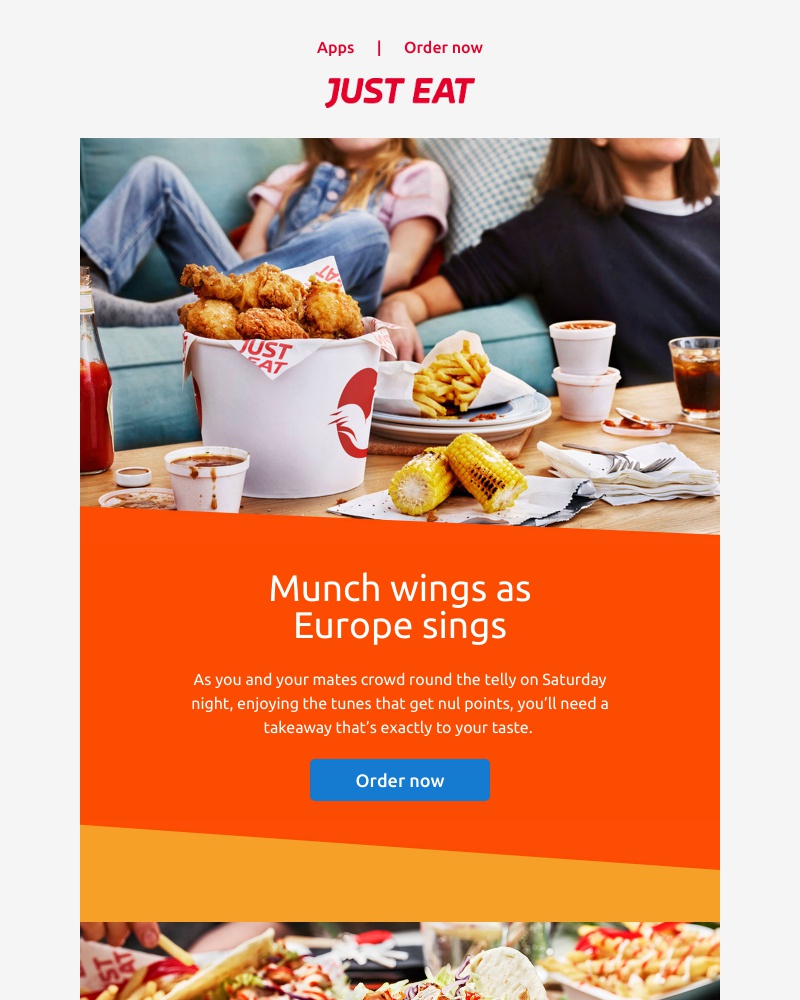 Just Eat - Eat along with Europe’s biggest singalong