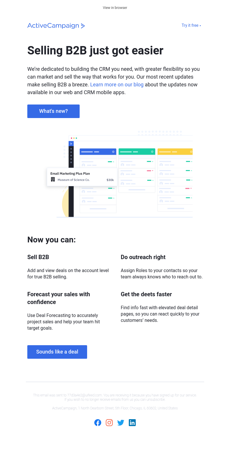  - Introducing easier B2B sales