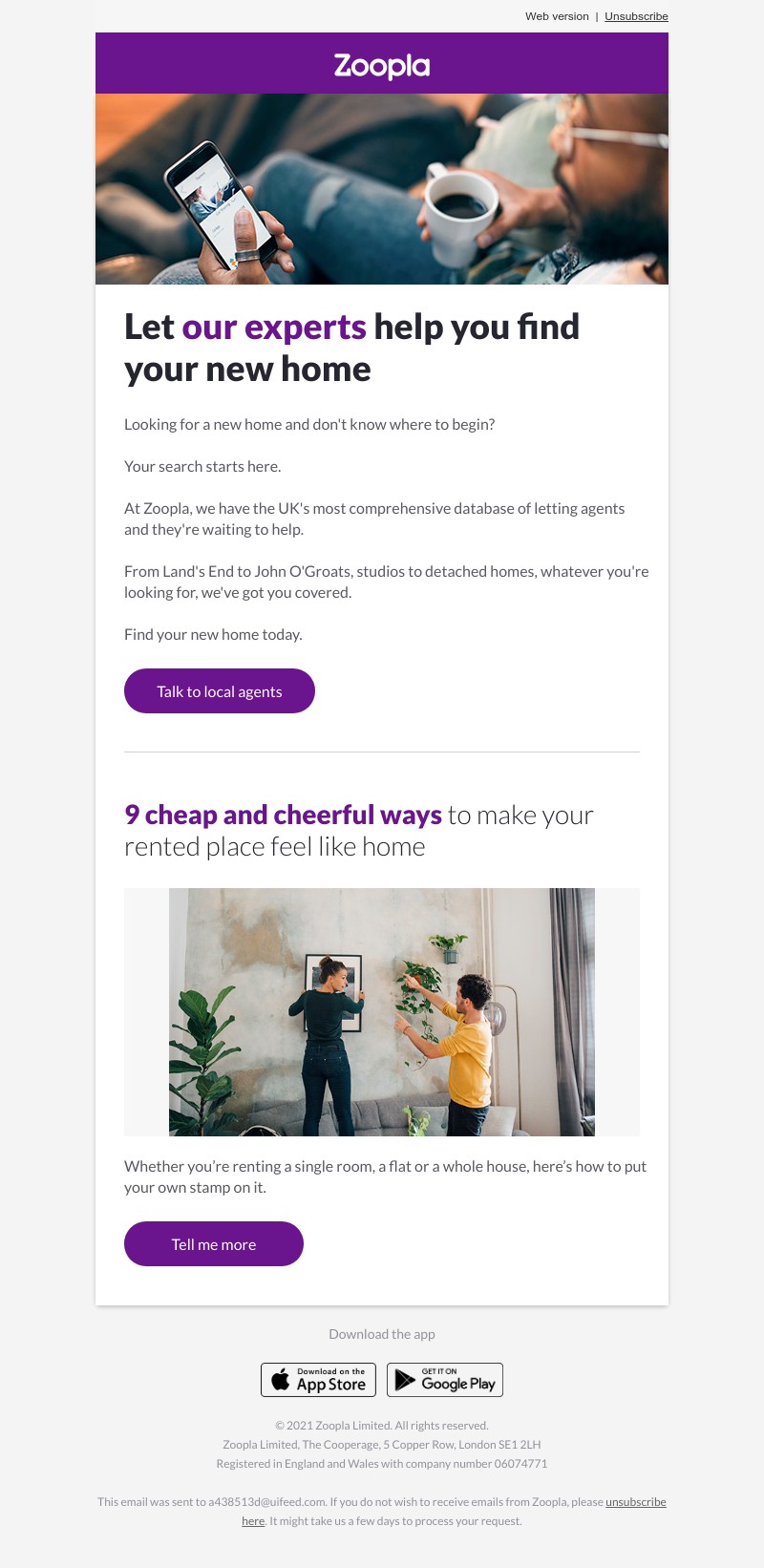 Zoopla - Our letting agents are on standby to help you find your new home
