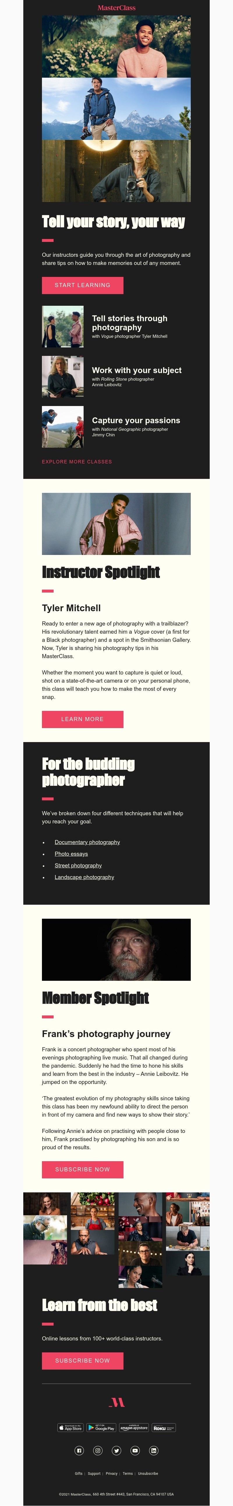  - Explore storytelling through photography