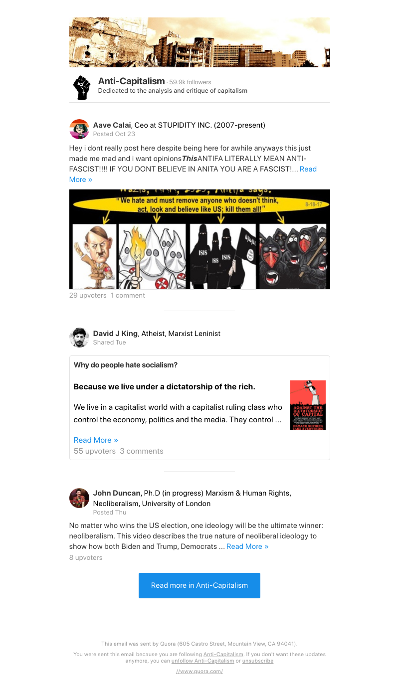 Quora - Hey i dont really post here despite being here for awhile anyways this just made me mad and i want opinions  This  ANTIFA LITERALLY MEAN ANTI-FASCIST!